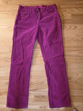 St John's Bay Magenta Straight-Leg Pants